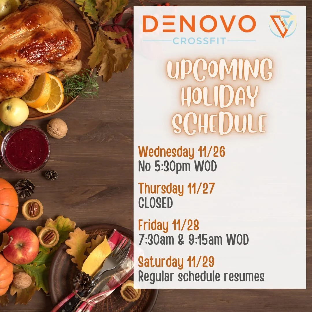 Can you believe it&rsquo;s almost Thanksgiving?! We&rsquo;ll see you in the gym or at the FoCo Thanksgiving Day run on Thursday! 🏃 

Out of town? We got you with home workouts in your @btwbapp 💪🏼