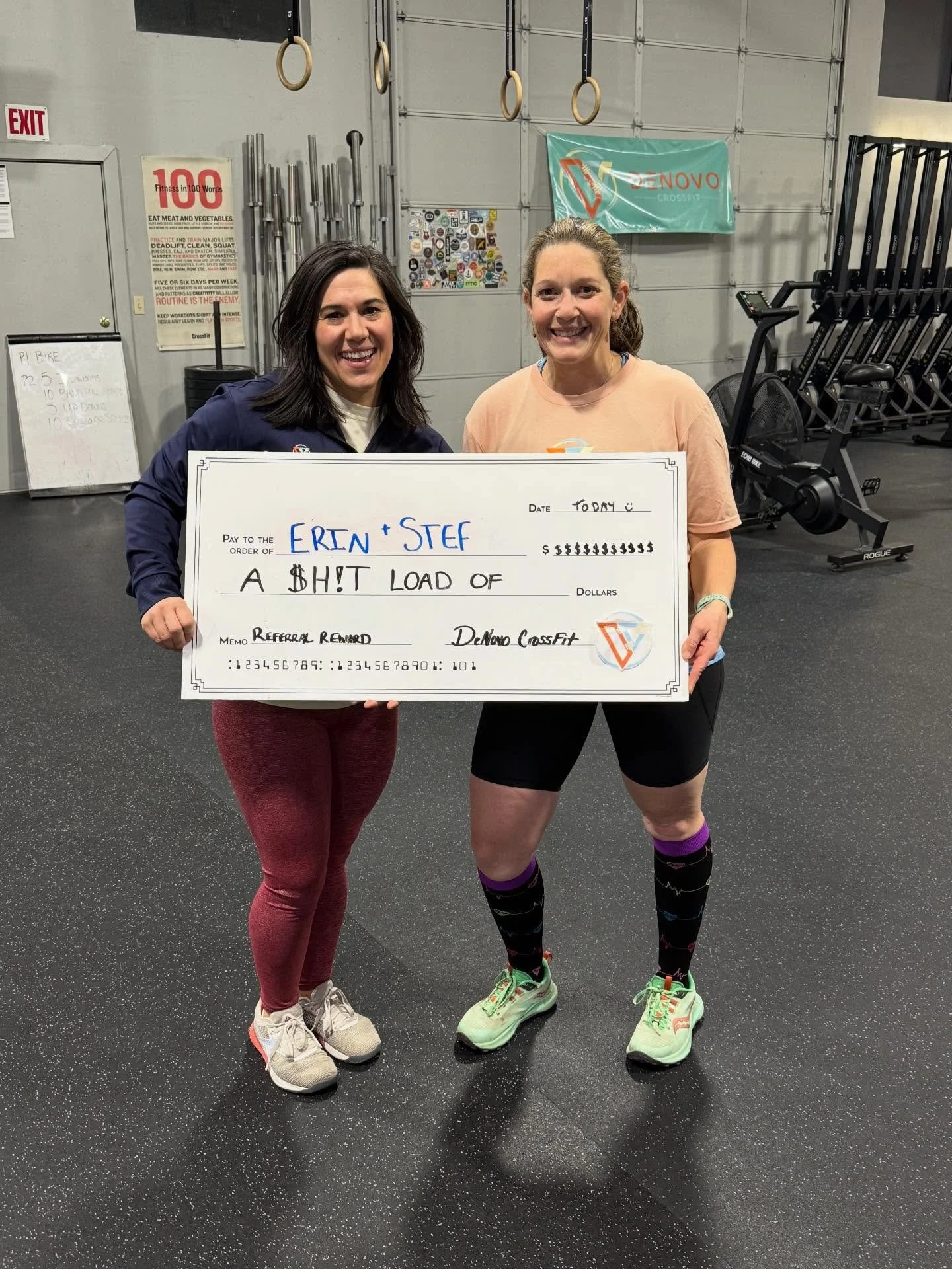 Shoutout to @littlerittner for bringing @sprainerin to the DeNovo Family! We are excited to have you Erin🎉 As a thank you for the referral, both Stef and Erin get 40% off of a month of their membership.