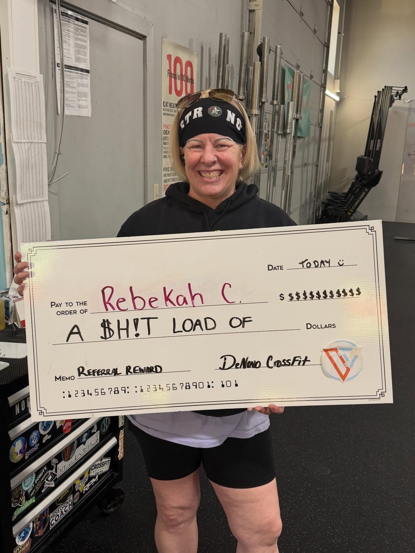 Shoutout to @melissalferguson for bringing @kooncasson to the DeNovo Family! We are excited to have you Rebekah 🎉 As a thank you for the referral, both Melissa and Rebekah will get 40% off of a month of their membership.