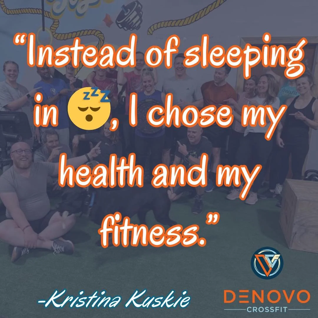 cokuskie got 100 check-ins on NYE with her 6:15am crew!

Kristina unknowingly😝 started CrossFit 13 years ago when she started personal training with Jenny at Miramont. She would periodically get her sister and hubby to join in and all of them were n