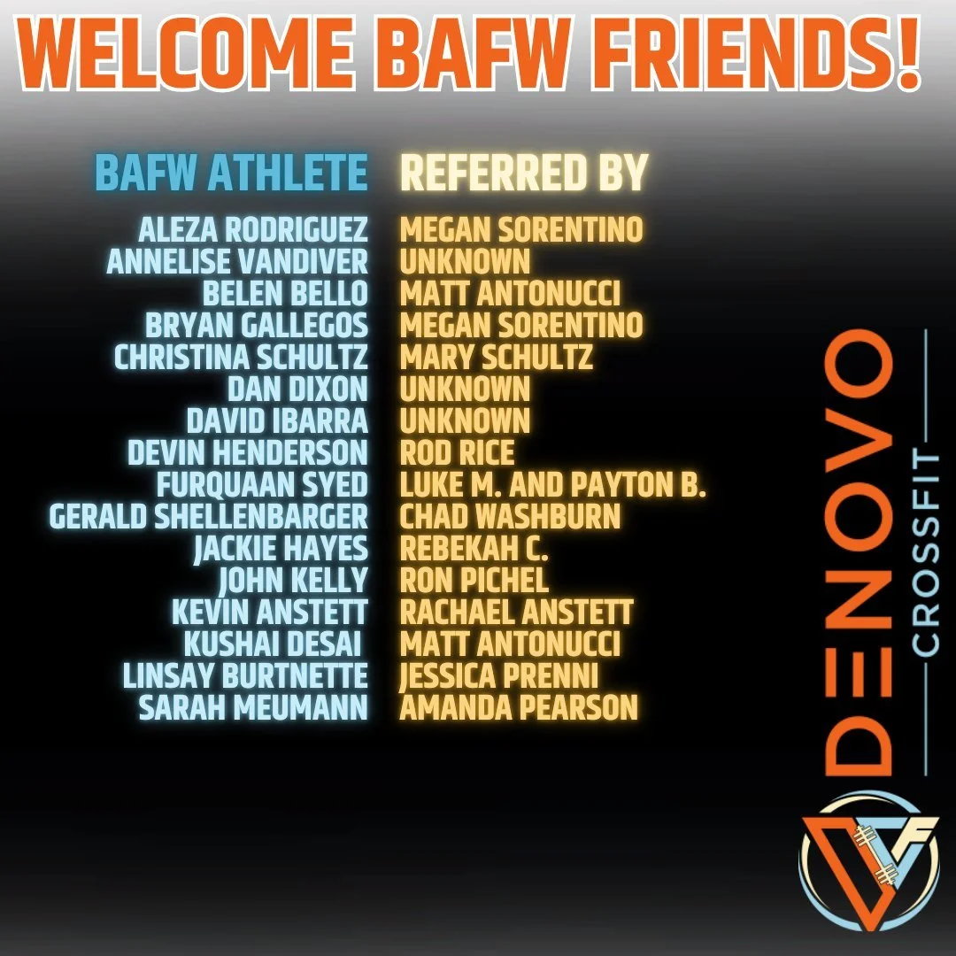 Our community keeps growing, and it&rsquo;s because of YOU.
Bring-A-Friend Week is here!!! Check out who&rsquo;s coming in and who invited them.
We&rsquo;re so excited to welcome some new faces 💪