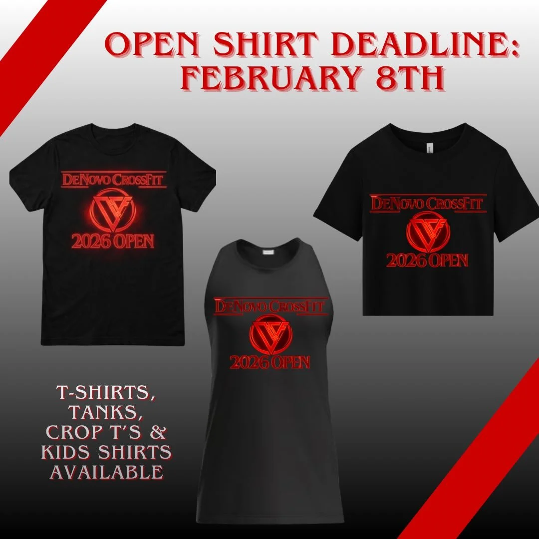 🤩Goin&rsquo; like hot cakes! And loving that y&rsquo;all are getting prepared for our week 3 theme🖤❤️&zwj;🔥🖤

Pre-order your 2026 DeNovo Open apparel by Sunday 2/8. We&rsquo;ve got shirts, tanks, crop T&rsquo;s and kids shirts to choose from.

Me