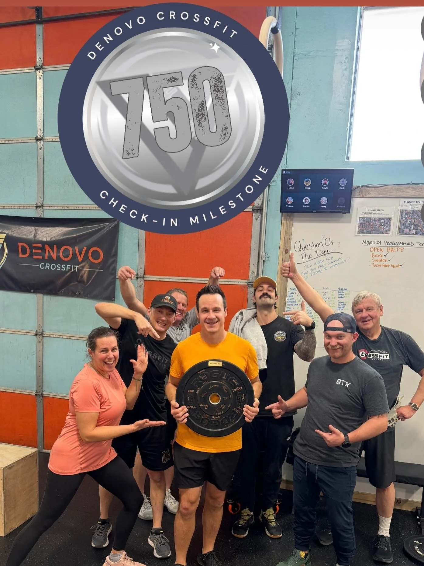 Congratulations @nocorealtortravis! Travis got his 750th check in yesterday at the 9:15 class! Great job being consistent Travis!