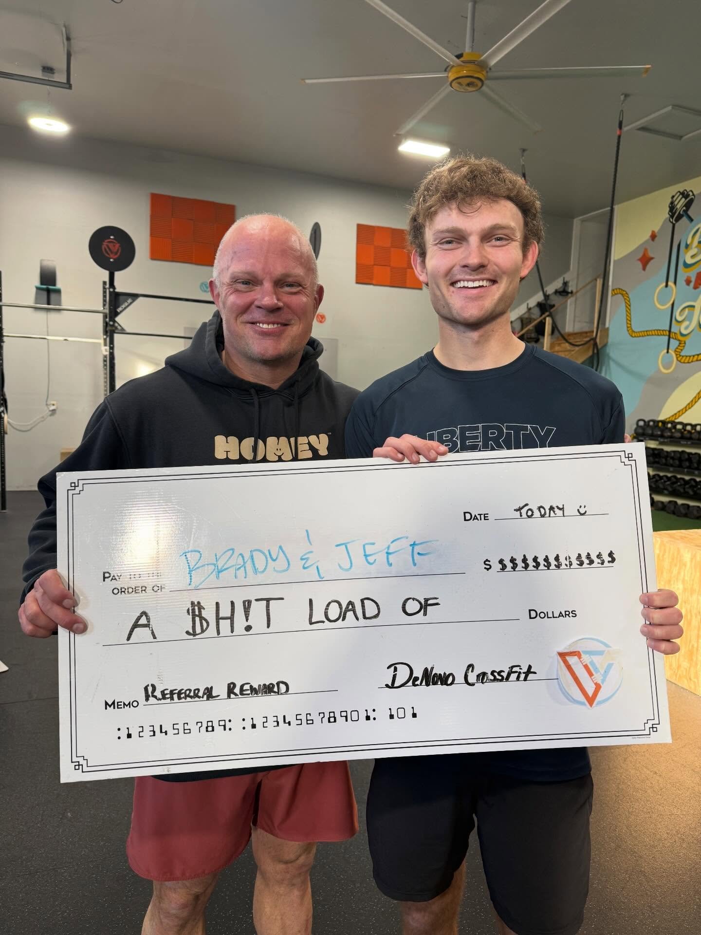 Families that CrossFit together stay together. Welcome @jpoore2000 and thanks to his son Brady for the referral! 
They got to enjoy a very &ldquo;fun&rdquo; partner workout together this morning. 😝