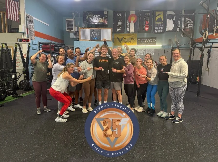 Brady and @jpoore2000 celebrated their 25th check-in today doing some barbell and then some running intervals. 
One of them enjoyed the running more than the other. 🤪

Congrats to you both! 🥳🙌🥳🙌