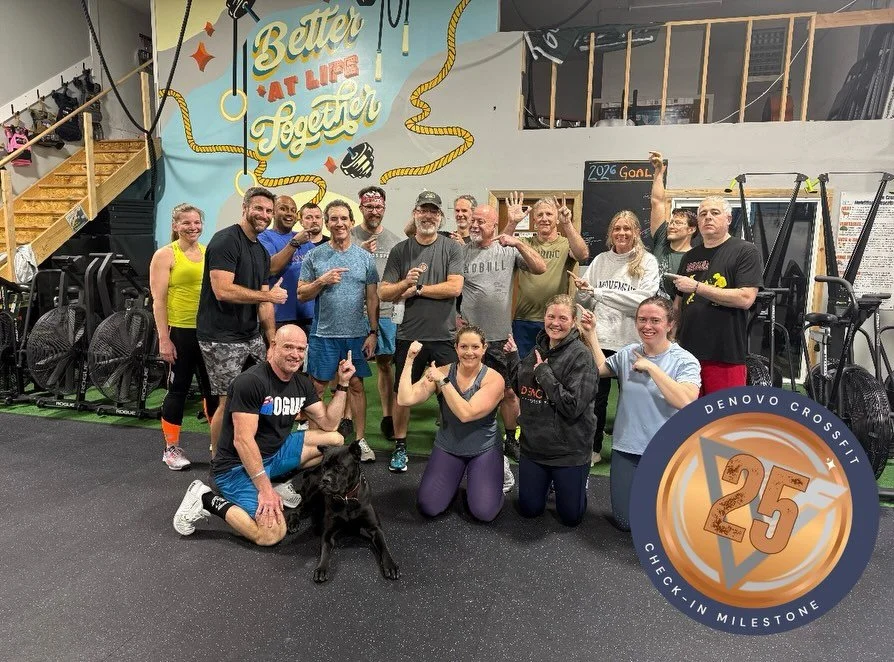 Congratulations to Dan for earning his 25th check-in sticker! Dan joined us during our last Bring a friend week and has been consistent ever since. 🥳🥳🥳