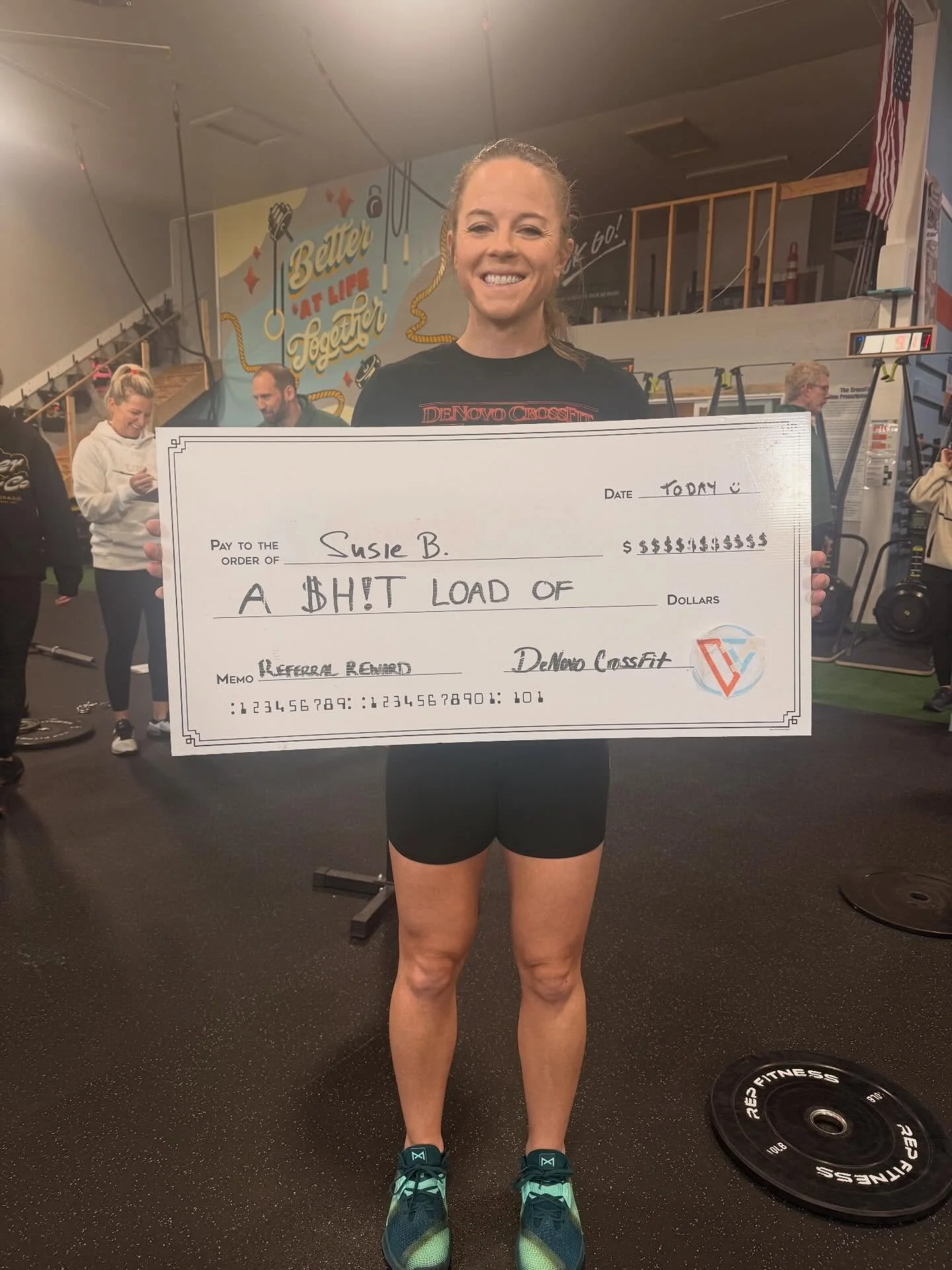 Thanks to Susie for referring her friend Mark! We love our people and we love referrals! As a thank you, Susie will get 40% a month of membership!