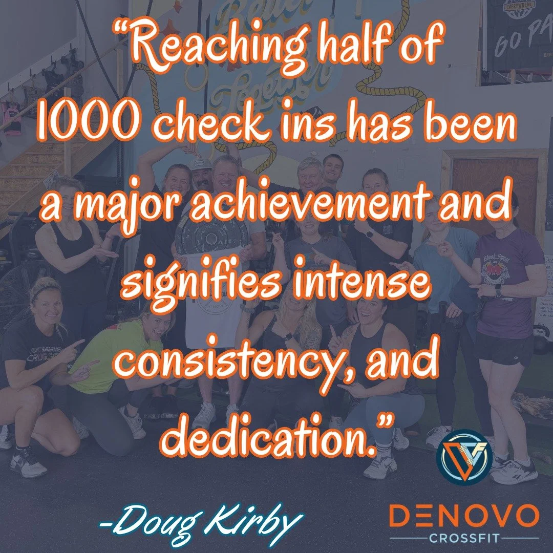 Doug got his 500th check-in yesterday with his 9:15am crew!
500 milestone prize: DeNovo sweat towel

Doug joined us for our &ldquo;super soft opening&rdquo; back in July of 2019 and then did drop-ins with us for a few months. He officially joined in 