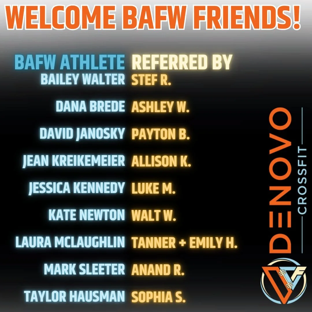 🔥 BRING A FRIEND WEEK 🔥

Here&rsquo;s the lineup of all the AMAZING people joining us
this week 🤝

We&rsquo;re so pumped you signed up and can&rsquo;t wait to have
you in the gym, this crew is about to bring some
serious energy 👊💥

Get ready to 