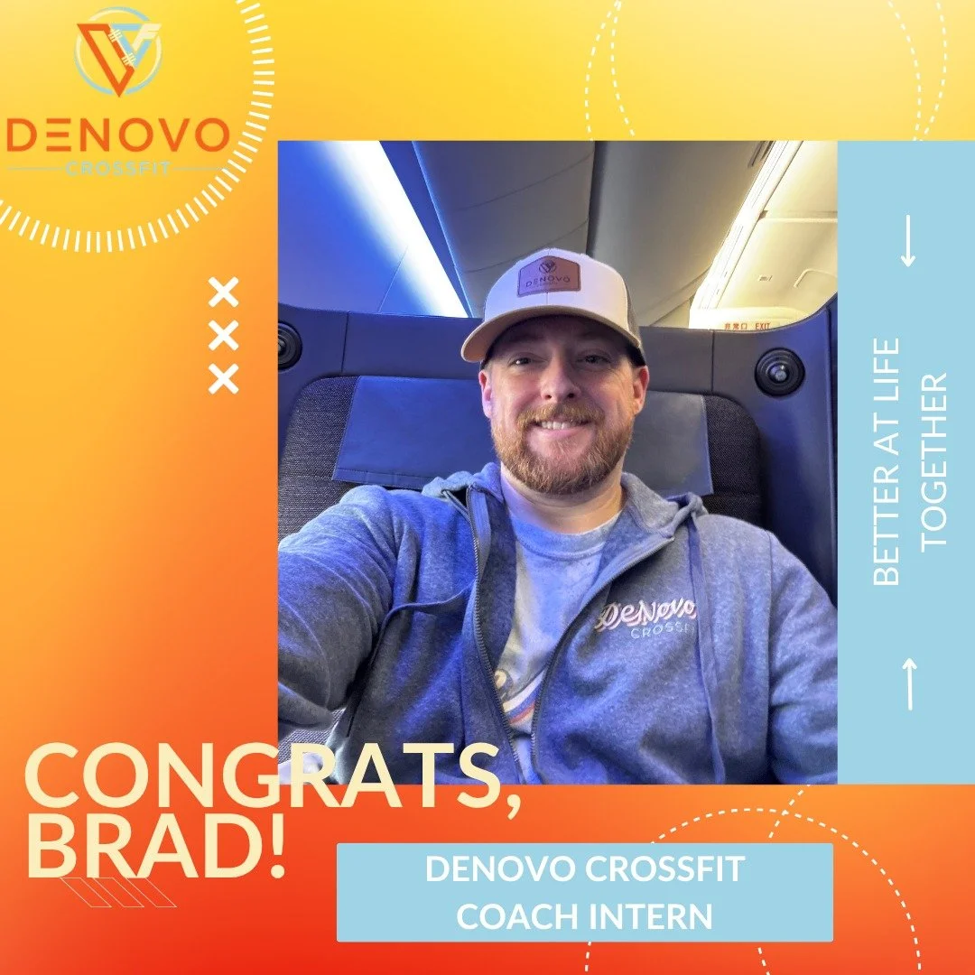 CONGRATS &amp; welcome to the team, Brad!
@bsauceworldwide  is our newest Coaching Intern here at DeNovo! You will see him supporting with classes here and there in the next month and eventually being added to the schedule. Brad joined us as an athle