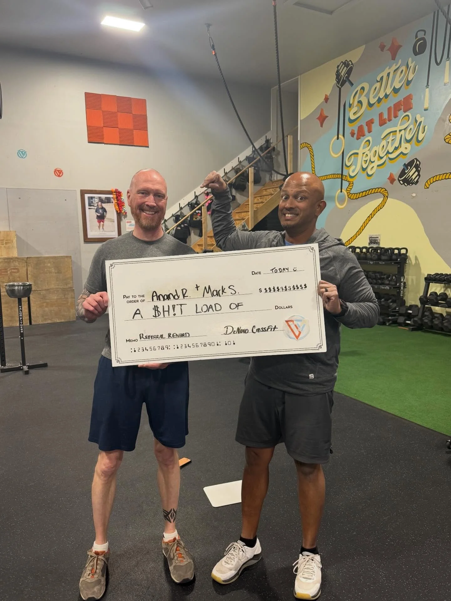 We LOVE referrals! Thank you @awsgrajfamily for referring your awesome friend @sleetermark. Since Mark joined before Bring A Friend Week Ended he will get 1 month of free membership and Anand will get 40% 1 month of membership! 

We are so excited to