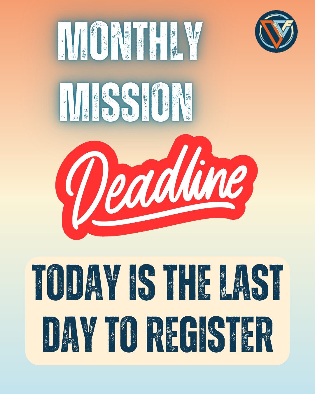 🚨 Last chance! 🚨 Today is the FINAL day to register for next month&rsquo;s Monthly Mission. Don&rsquo;t miss out on being eligible for the end-of-the-year prize. Sign up using the QR code in the gym! 💪🔥
