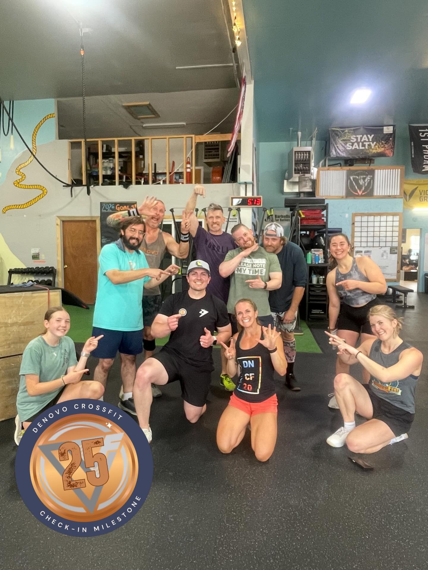 Shout out to @andrew.overstreet.dpt for getting his 25th check in today. Continue your hard work, you rock!