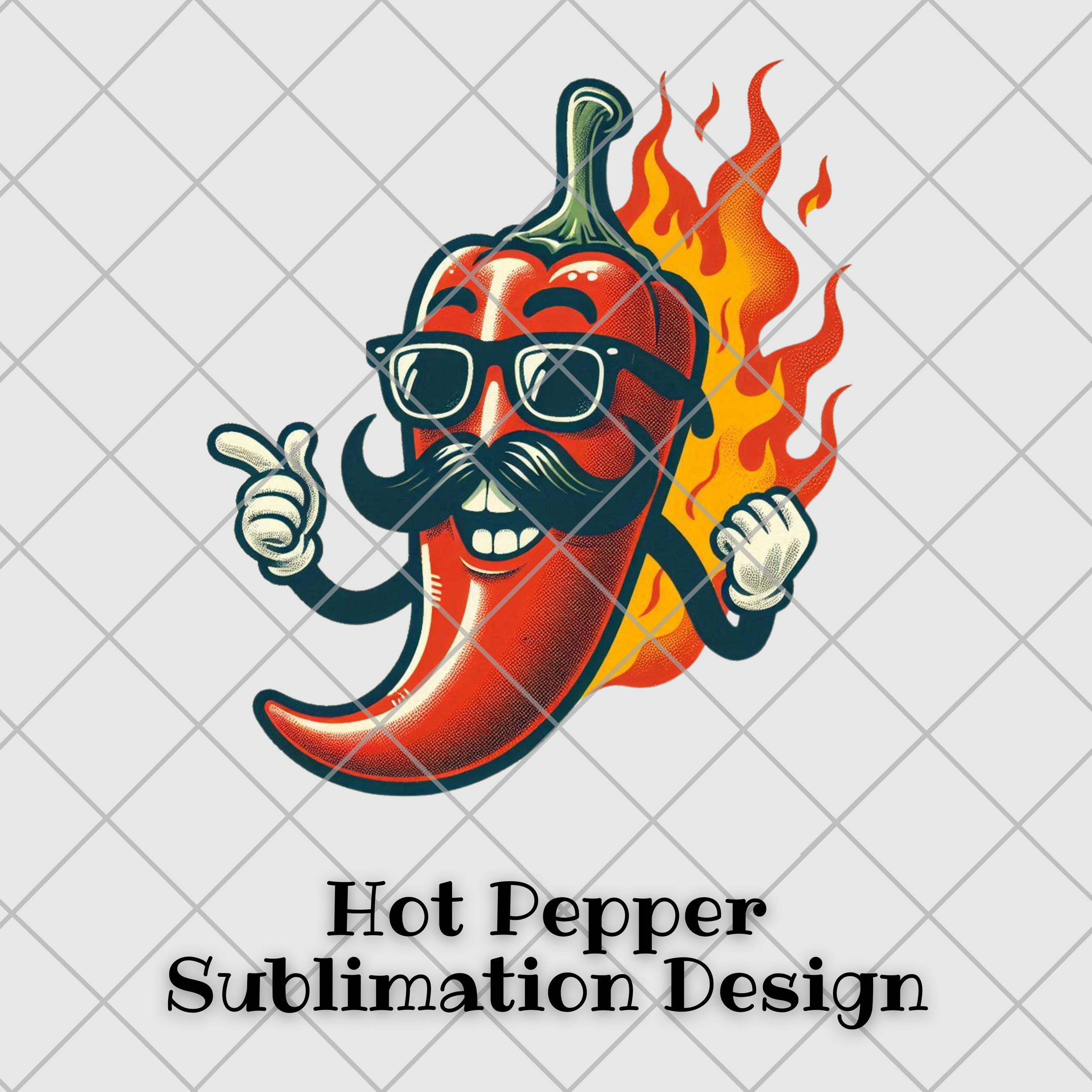 Hot Pepper Sublimation PNG