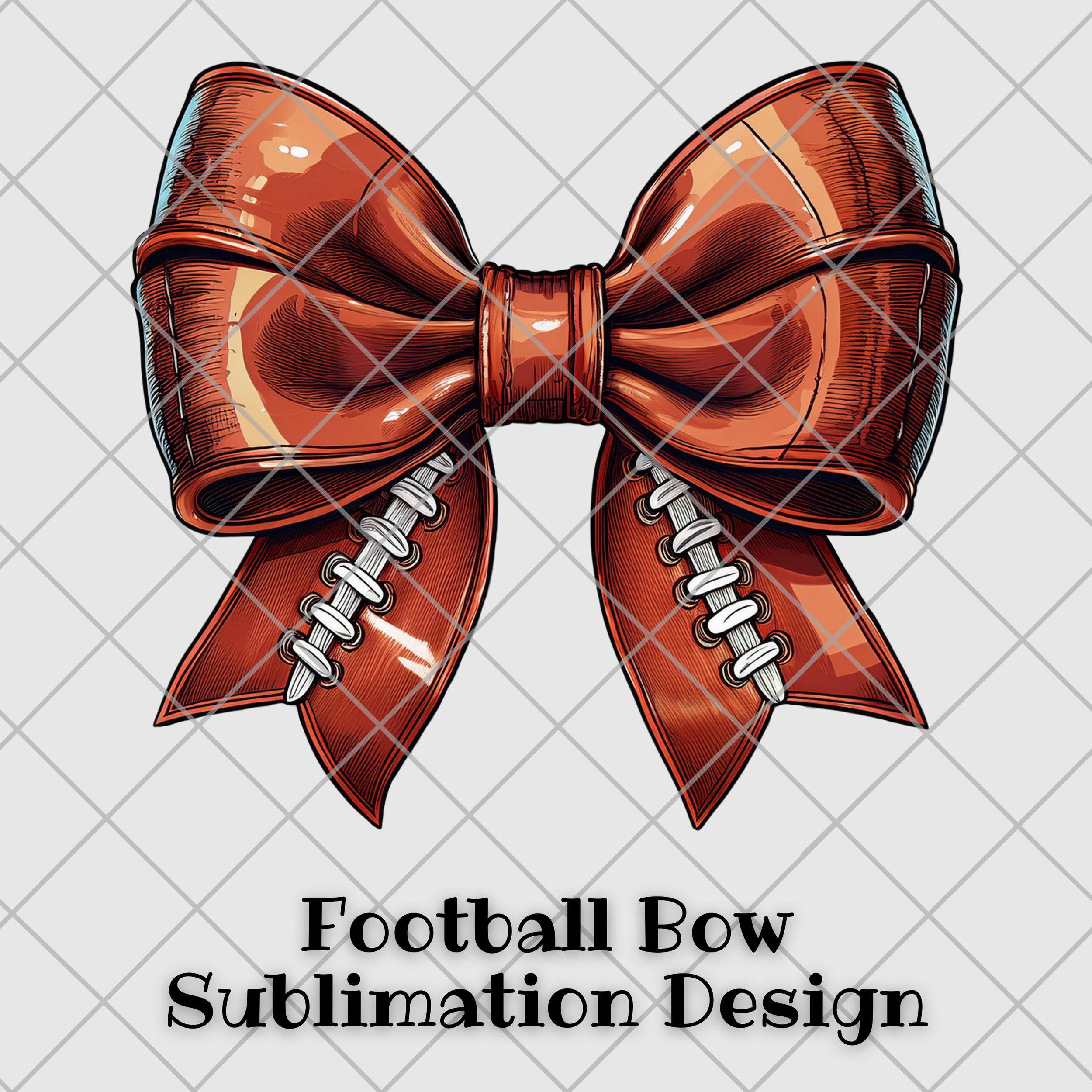Football Coquette Bow PNG