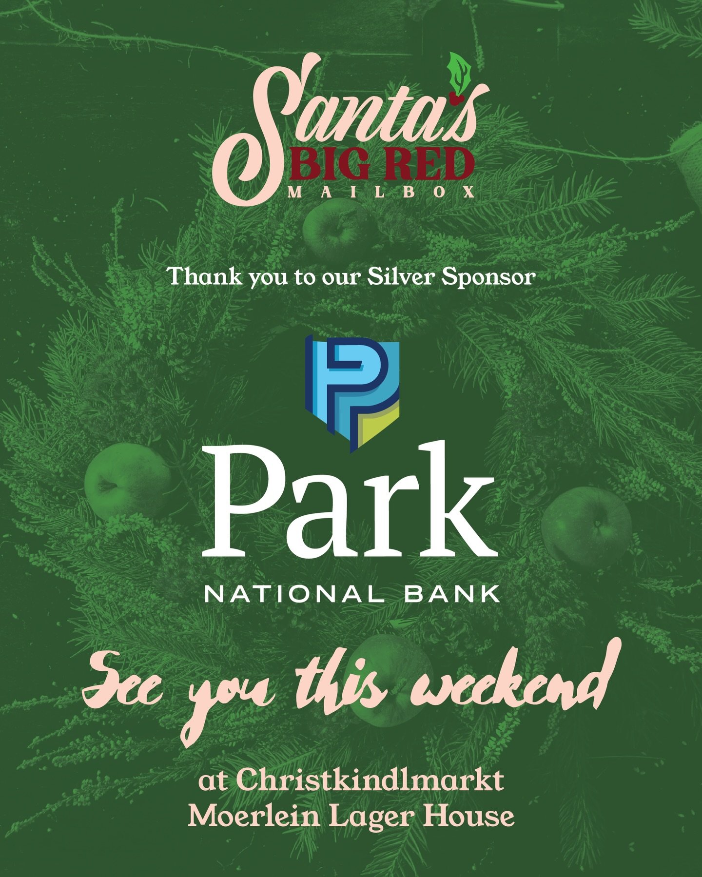 Big thanks to our Silver Sponsor @parknationalbnk - we can&rsquo;t wait to see you down at @cincinnatichristkindlmarkt @moerleinlh 
🎉🎊🎁🎄🎅