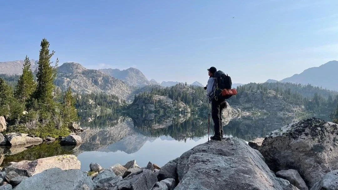Jay Wilson at Cook Lakes, Wind River Range, Wyoming