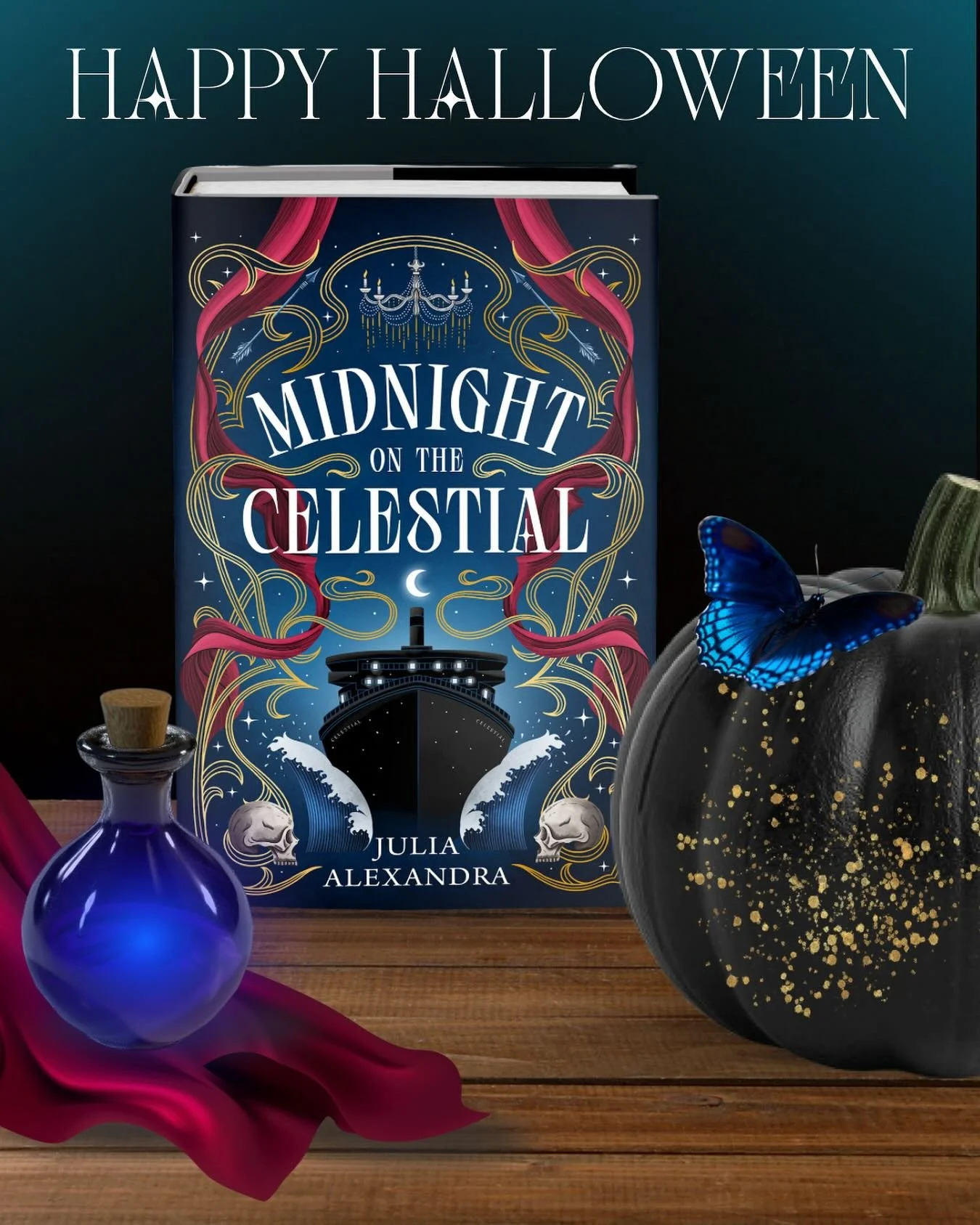 Whether you summon spirits, transform your nails into claws, or create dishes that taste like treasured memories, the staff members aboard the Celestial wish you a happy Halloween.

There will be a holiday aerial arts performance in the Dreamscape Th