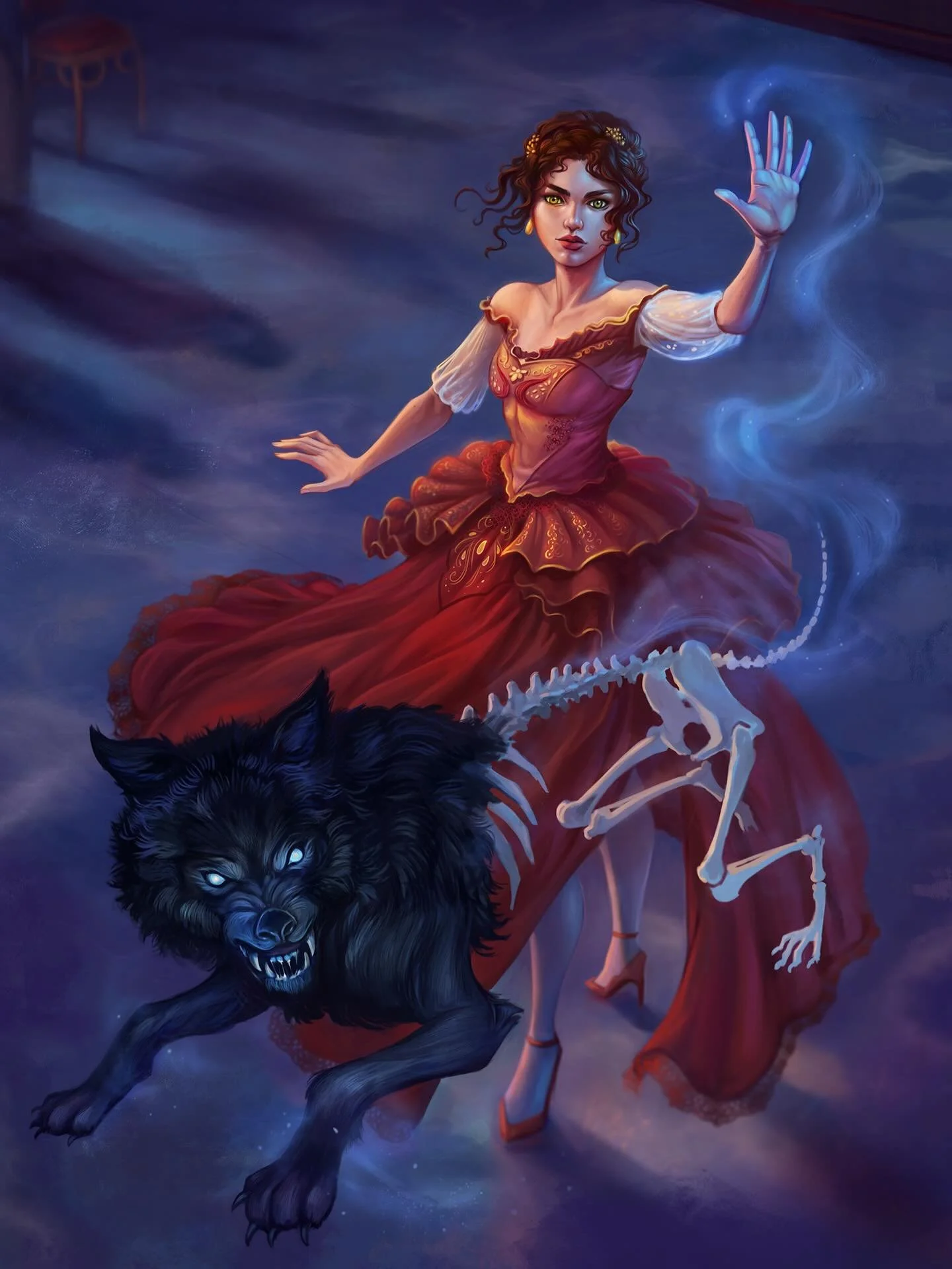 Roe Damarcus&rsquo;s magic is the frightening kind. As a resurrector, she raises spirits of the dead, but they don&rsquo;t always look pretty and whole. Roe&rsquo;s spirits are often decomposed, rotting, and bear the marks of death.

@nicole.deal.art