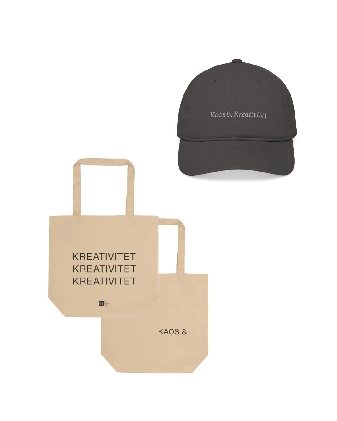 V&aring;r f&ouml;rsta kollektion.
Enke&shy;la former, rena material, ett tydligt syfte.
Varje k&ouml;p st&ouml;ttar arbetet med Kaos &amp; Kreativitet.