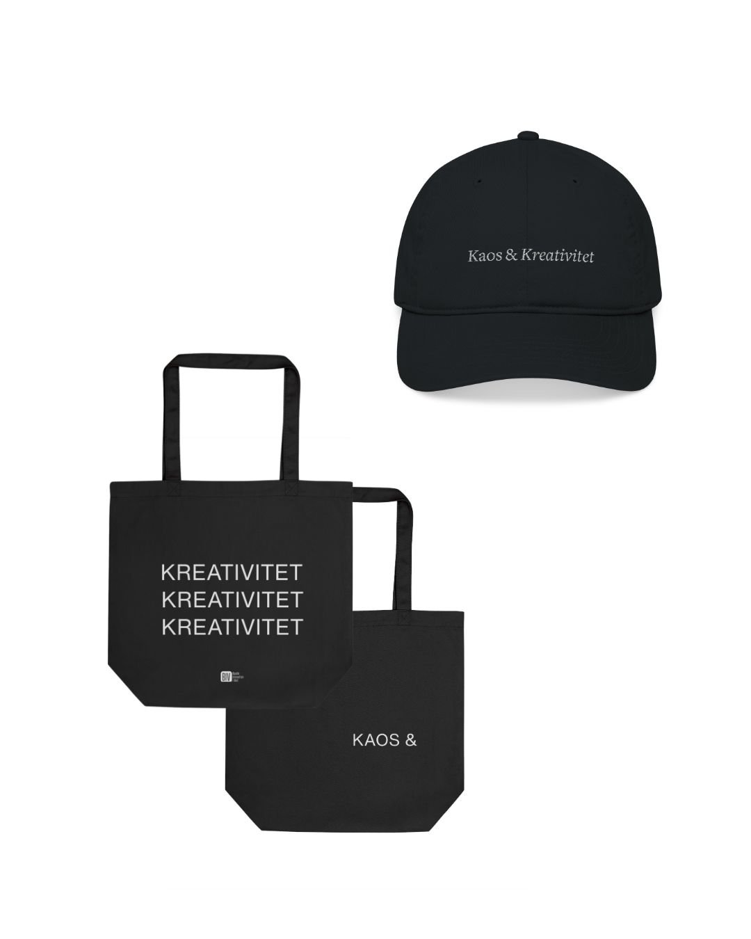 V&aring;r f&ouml;rsta kollektion.
Enke&shy;la former, rena material, ett tydligt syfte.
Varje k&ouml;p st&ouml;ttar arbetet med Kaos &amp; Kreativitet.