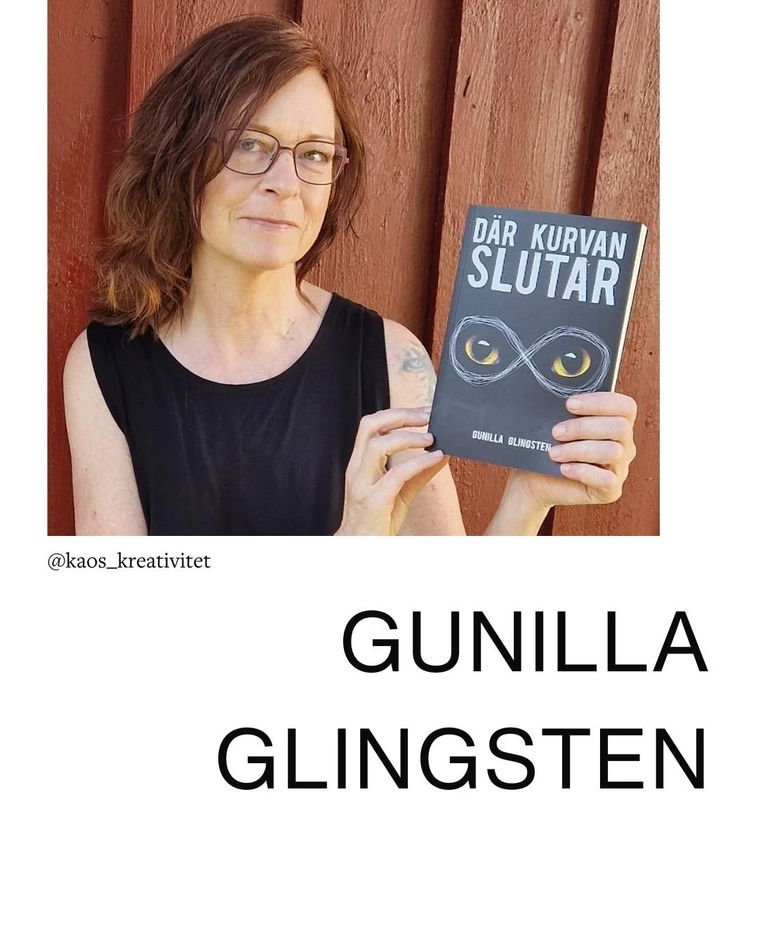 ✨ M&ouml;t Gunilla Glingsten &ndash; en av de nio personer som delar sin ber&auml;ttelse i Kaos &amp; Kreativitet.

Genom mod, sk&auml;rpa och ett livsl&aring;ngt s&ouml;kande beskriver hon den krokiga v&auml;gen mot sitt f&ouml;rfattarskap, sin bipo