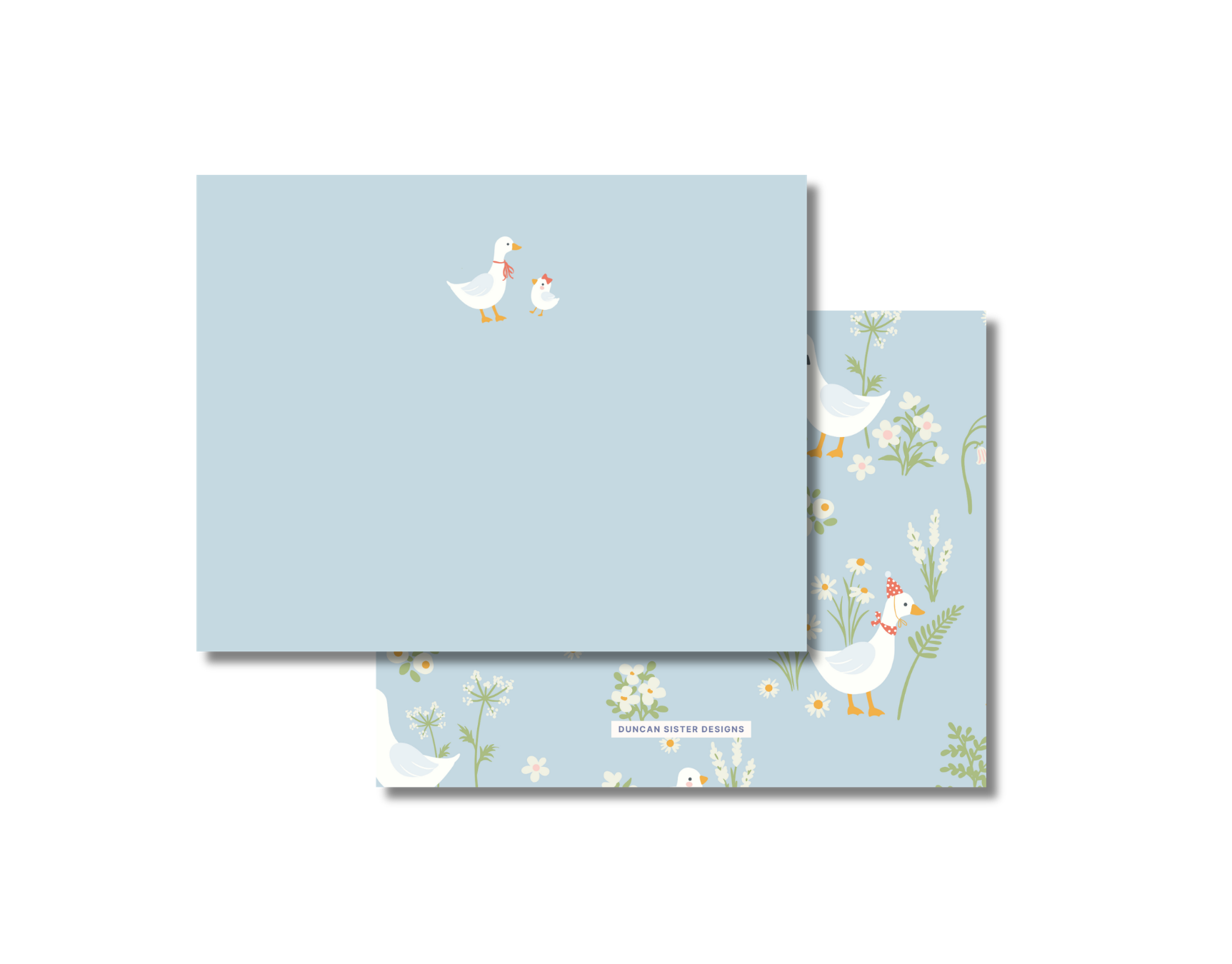Baby Shower Thank You Card: Goose Nursery Stationery