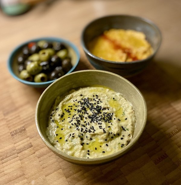 unique one-off hand made bowl. Stoneware with turquoise blue sludge green glaze. Mix and match for dips, snacks