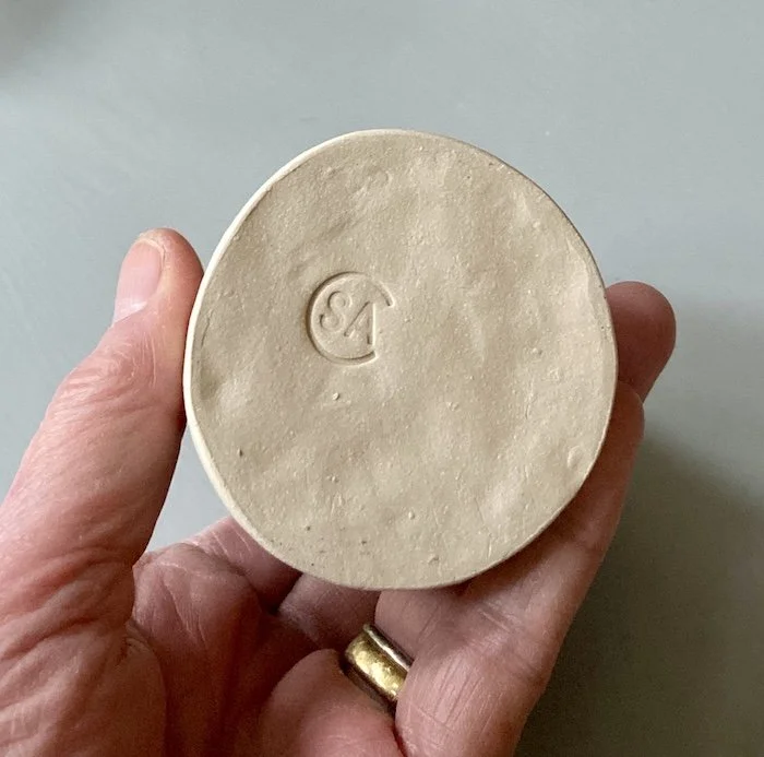 blue textured little jug hand made slab built milk jug stoneware