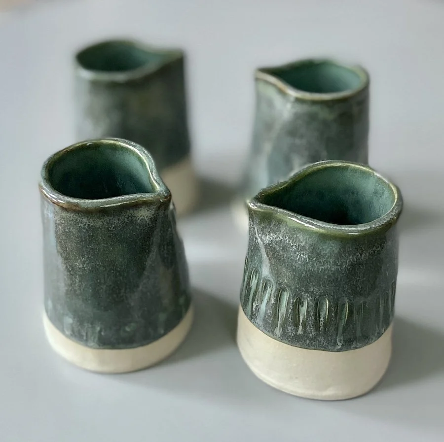 mini blue textured jug