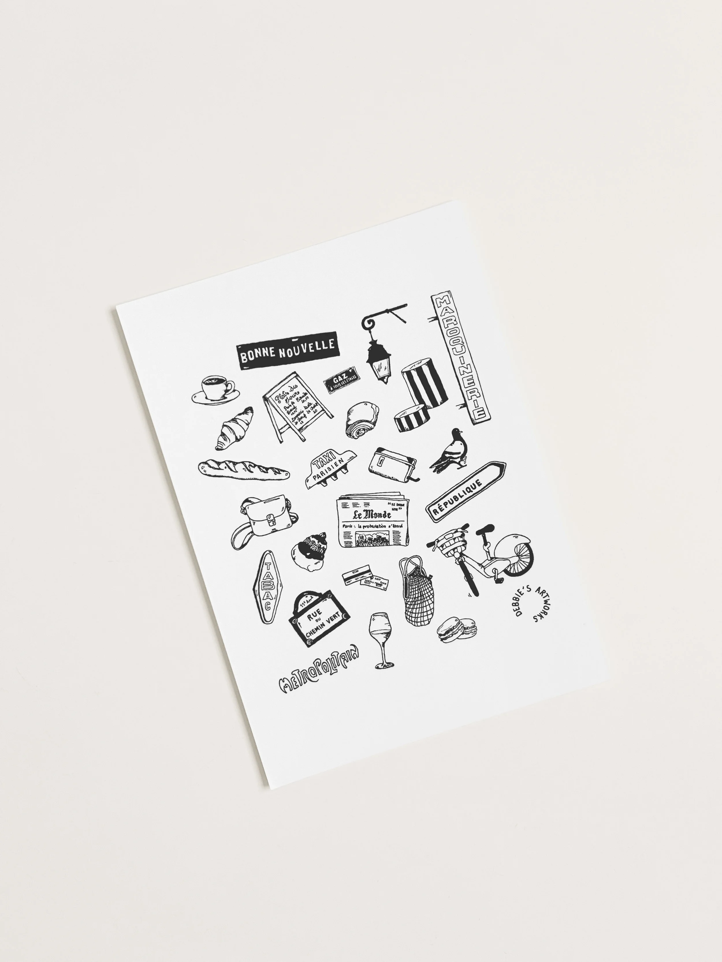 Carte postale Things of Paris