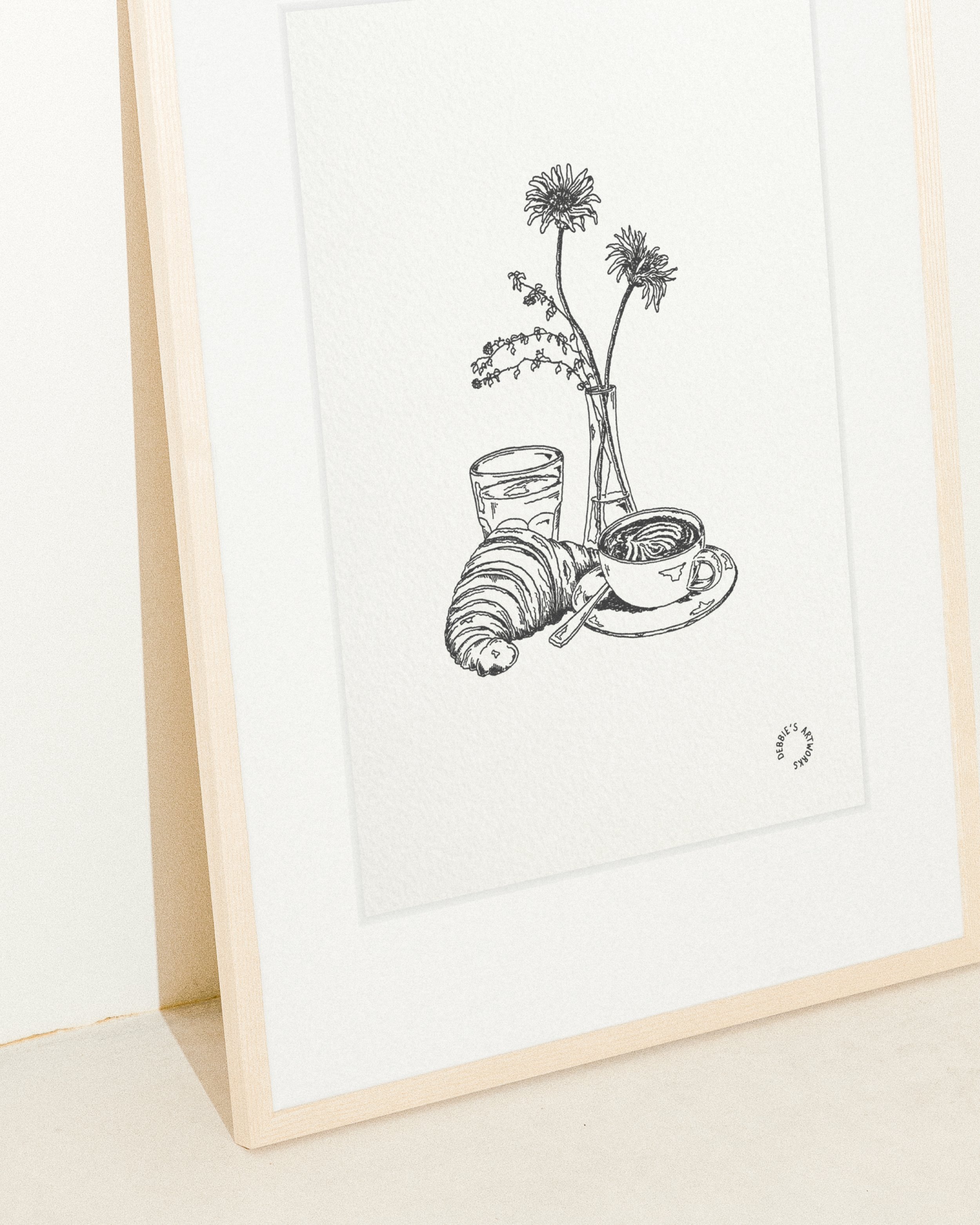 Breakfast in Paris - Print A4 Fine Art