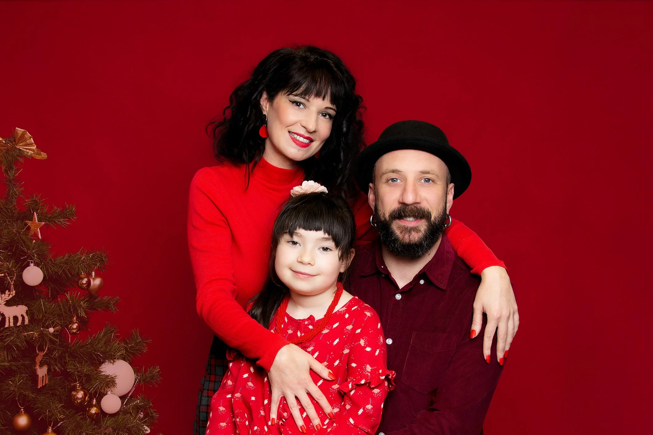Séance photo de noël à tours (portraits en famille)