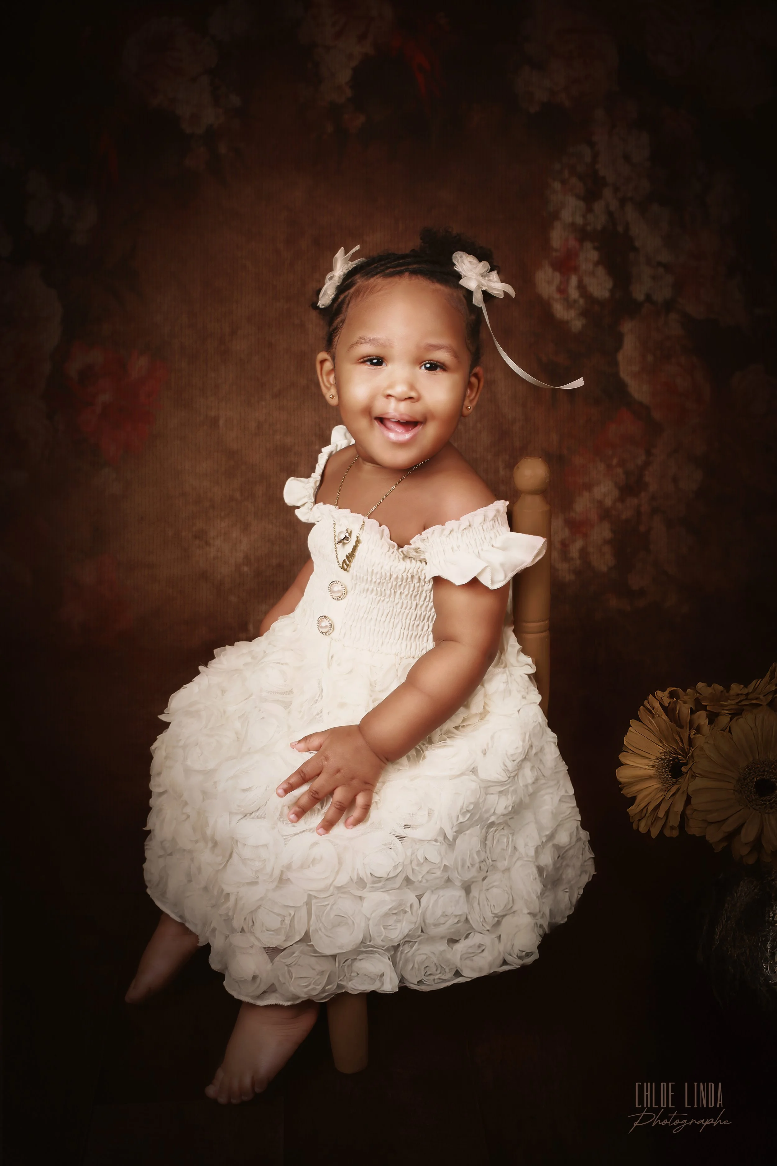 Portrait enfant en studio à Tours, séance photo douce et intemporelle Fine Art