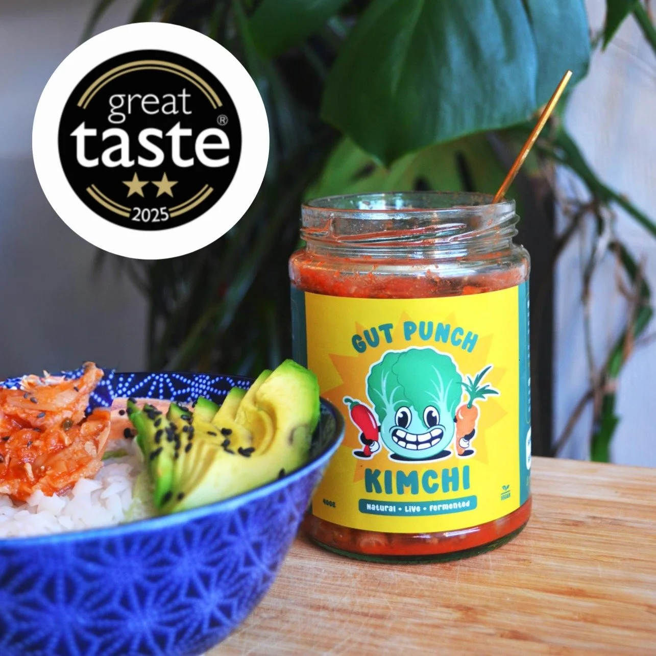 This is so exciting guys! We won 2 x 2 ⭐ Great Tase awards for our kimchis! We are absolutely delighted here at gut Punch HQ 😬

Developing these tasty products has been a true labour of love for us and we are so happy the judges agree! 🏆

Thank you