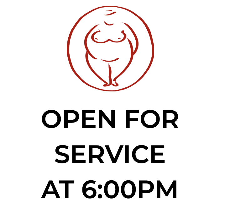 Opening for Regular Service at 6pm