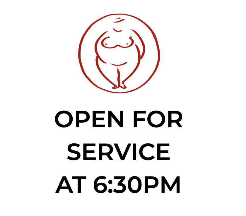 Opening for Regular Service at 6:30pm