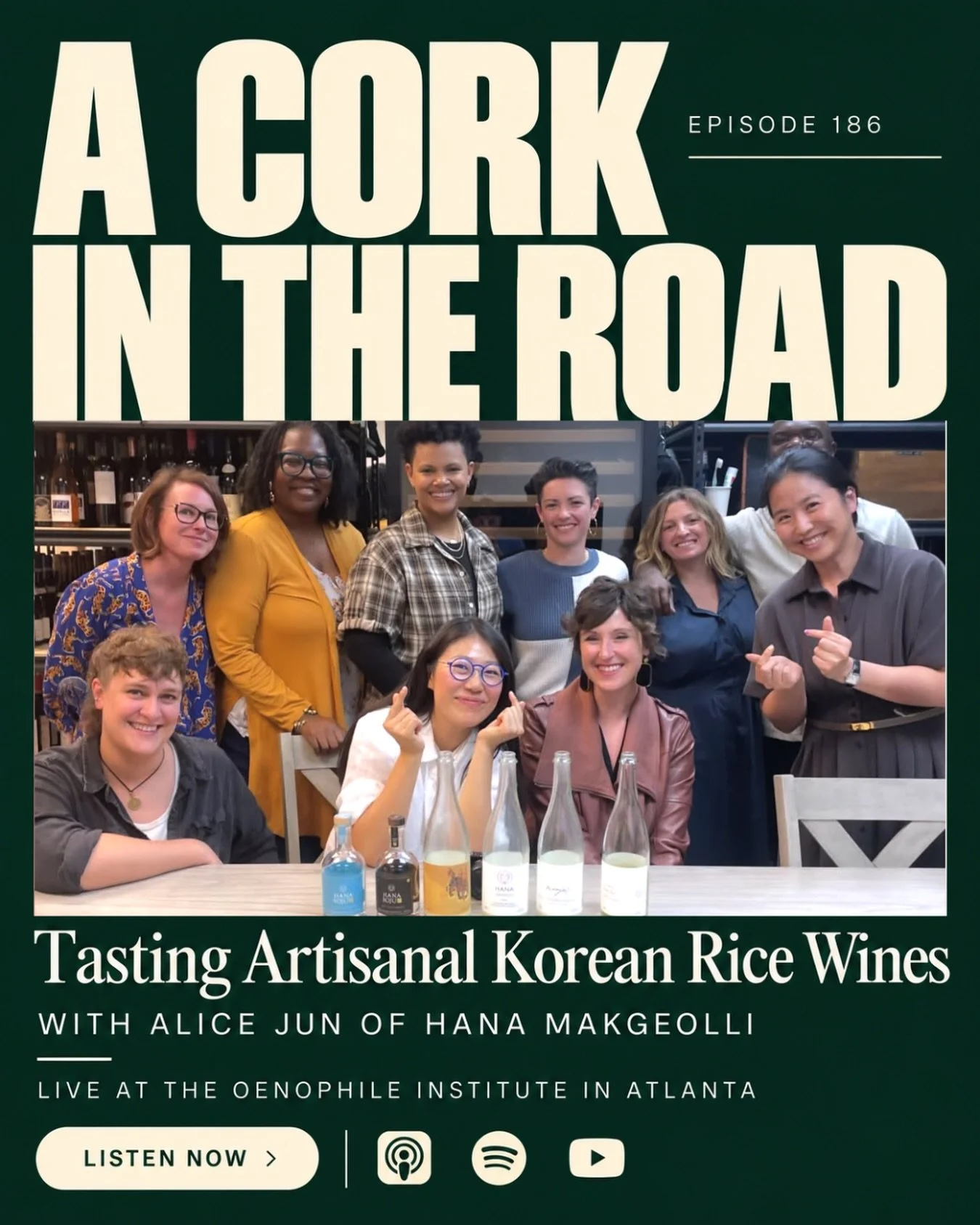 A dream day with Kelly of @acorkintheroad at @oenophileinstitute for a live tasting through artisanal Sool, from yakju to takju to soju, and the traditions and fermentation that connect them ❤️

Episode 186, &ldquo;Tasting Artisanal Korean Rice Wines