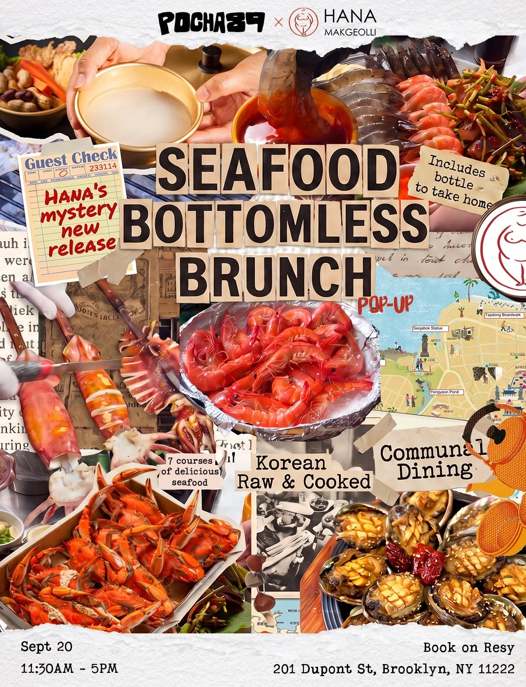 POCHA89 X HANA: Seafood Bottomless Brunch