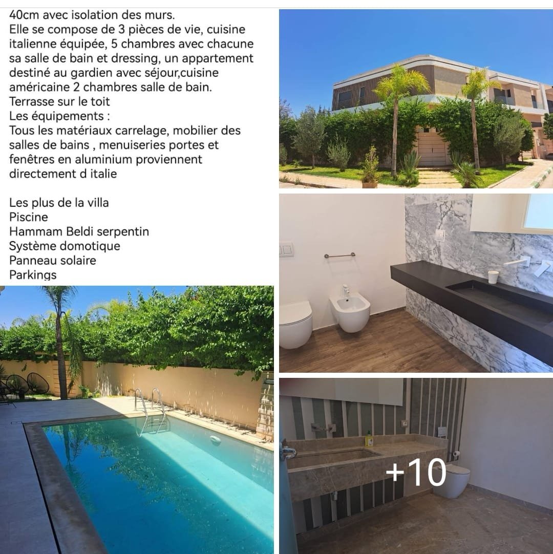 Vente villa 550m2 - Secteur Route de Casa