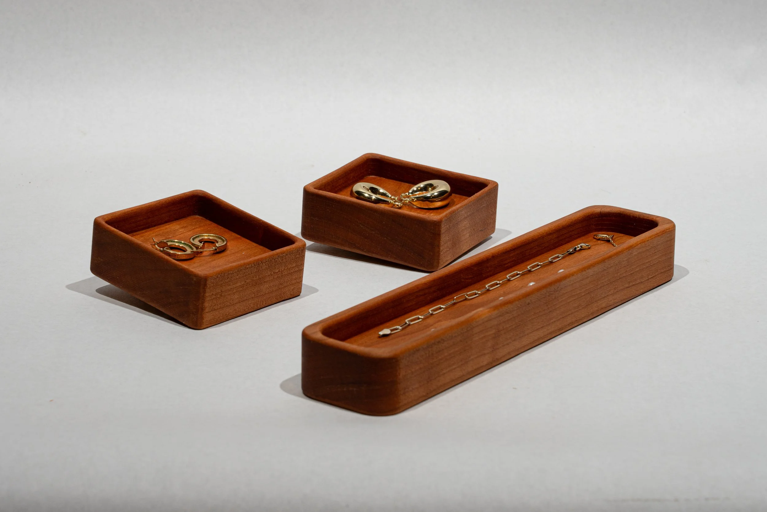 Cherry Jewelry Tray Set