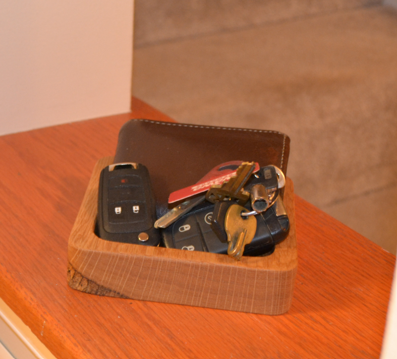 White Oak Key Tray
