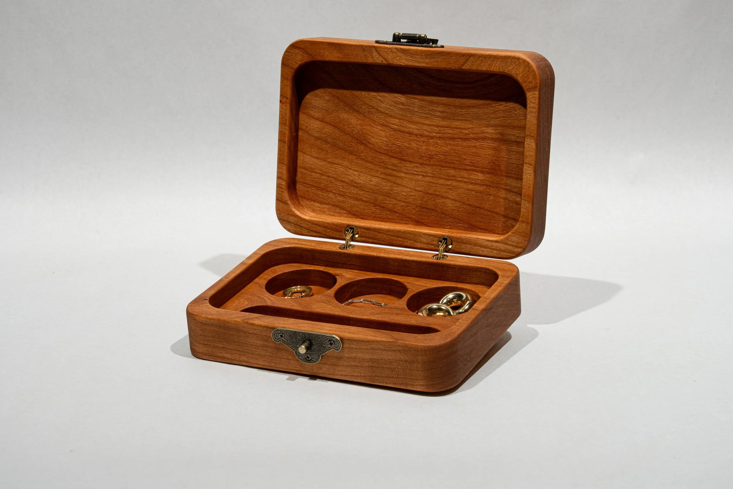 Flower Inlay Jewelry Box