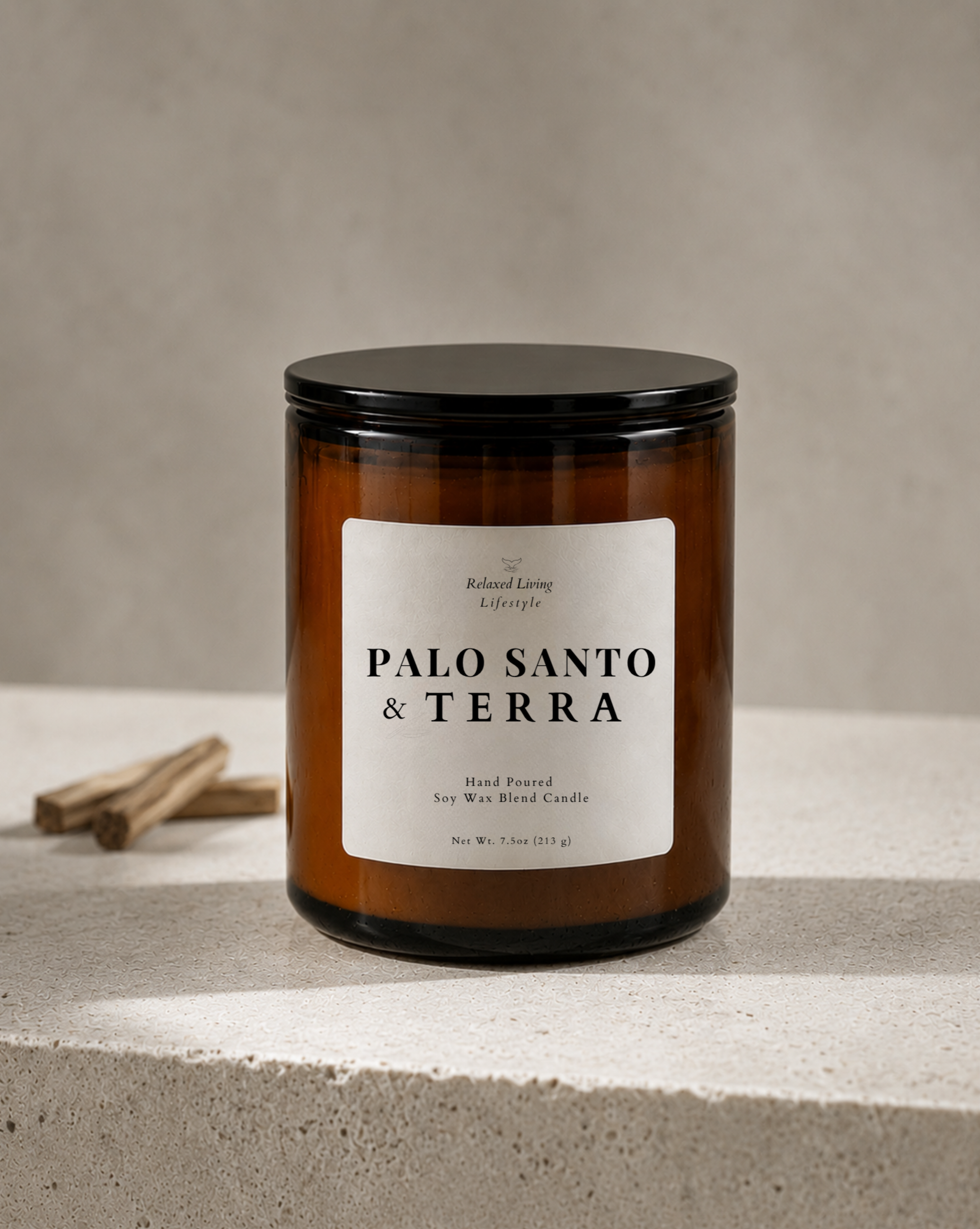 Palo Santo & Terra Soy Candle 7.5oz