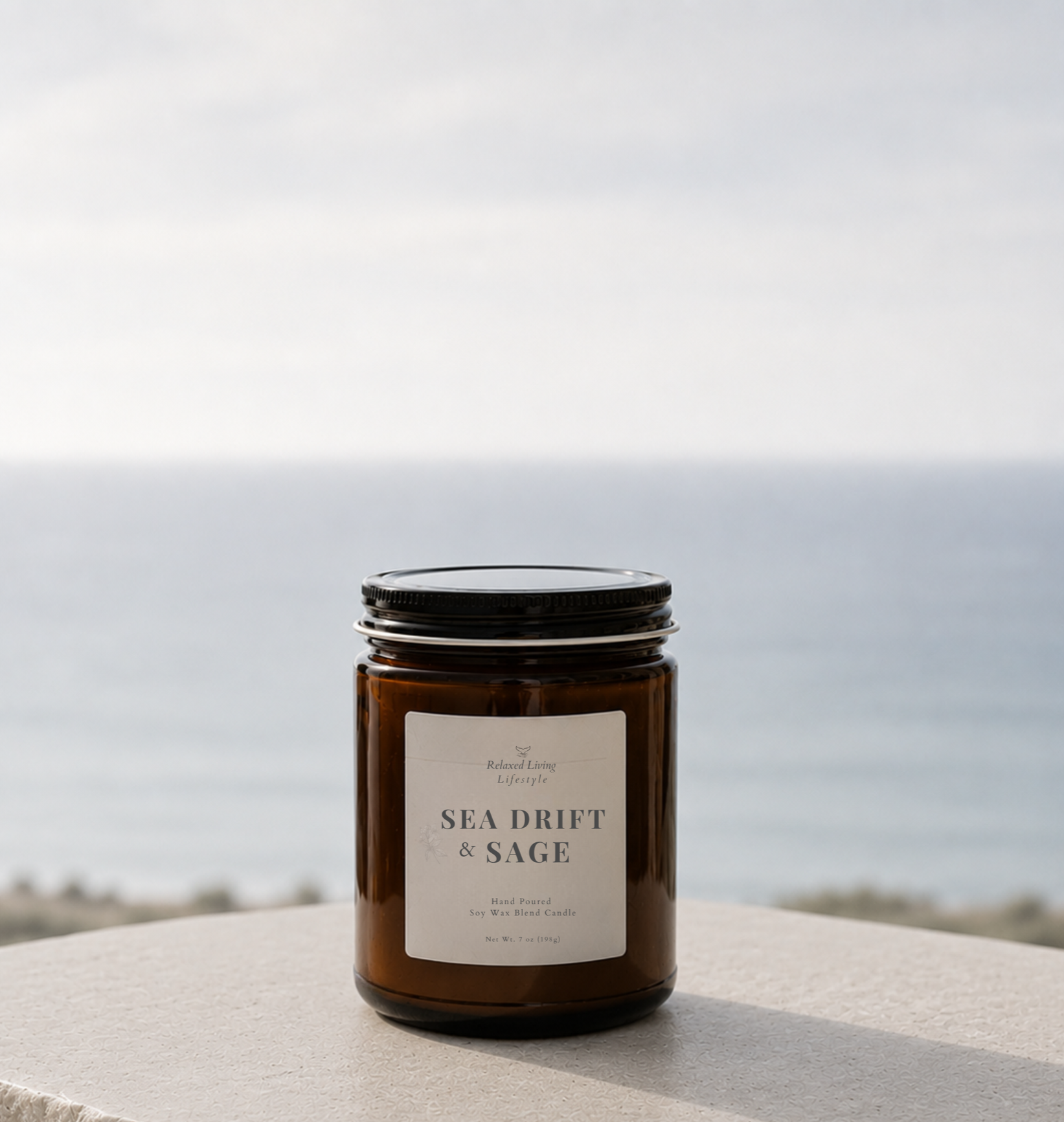 Sea Drift & Sage Soy Candle - 7oz