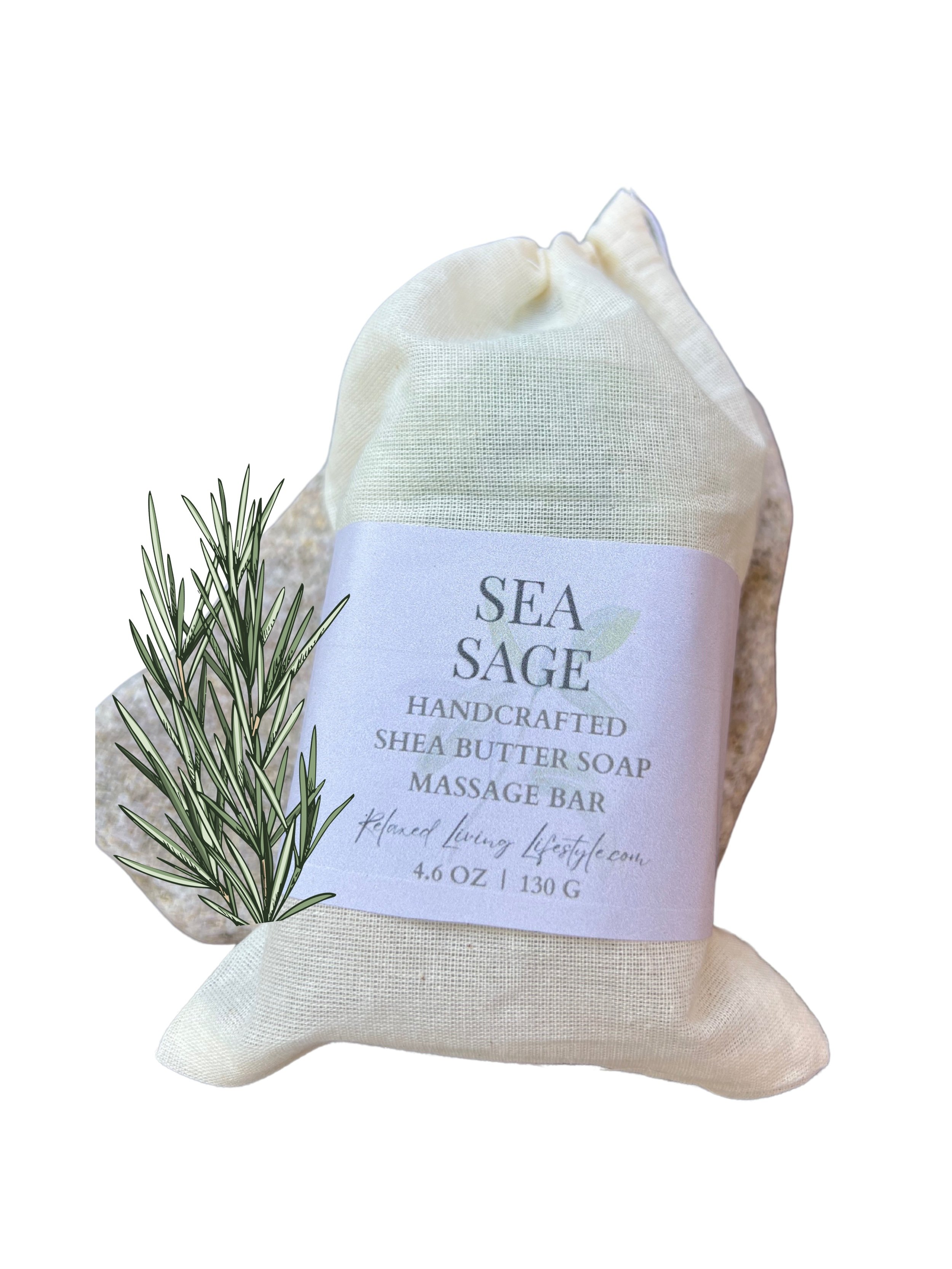 Sea Sage Shea Butter Massage Bar