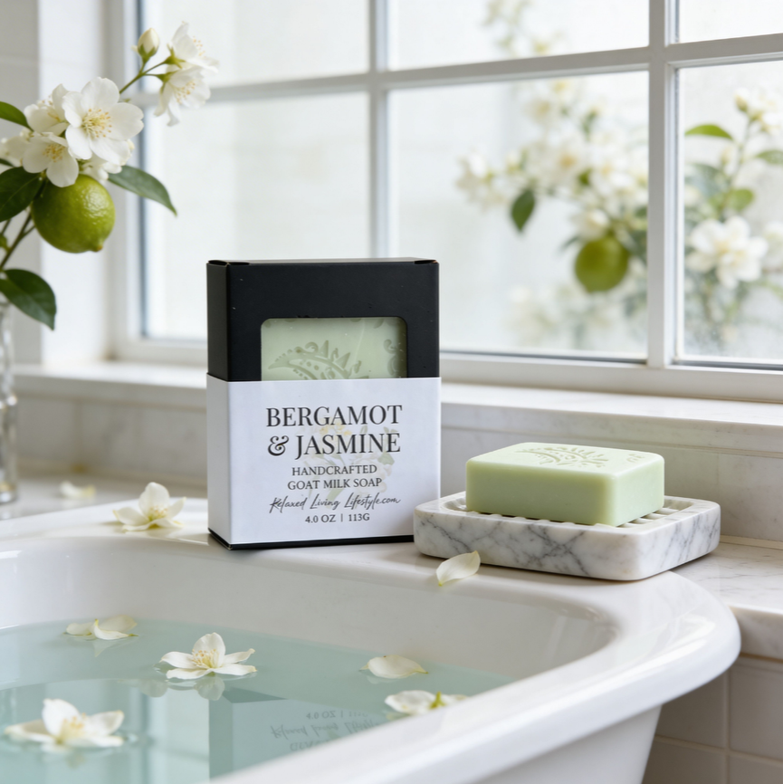 Bergamot & Jasmine Handcrafted Goat Milk Soap