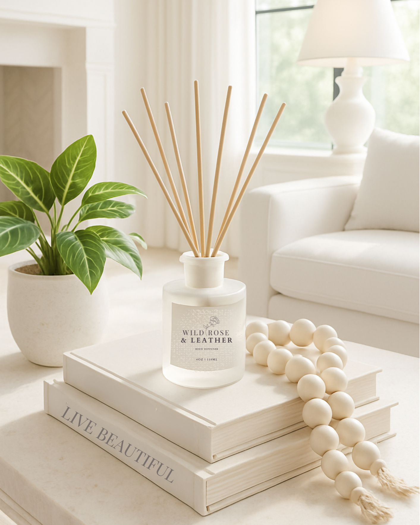 Wild Rose & Leather Reed Diffuser