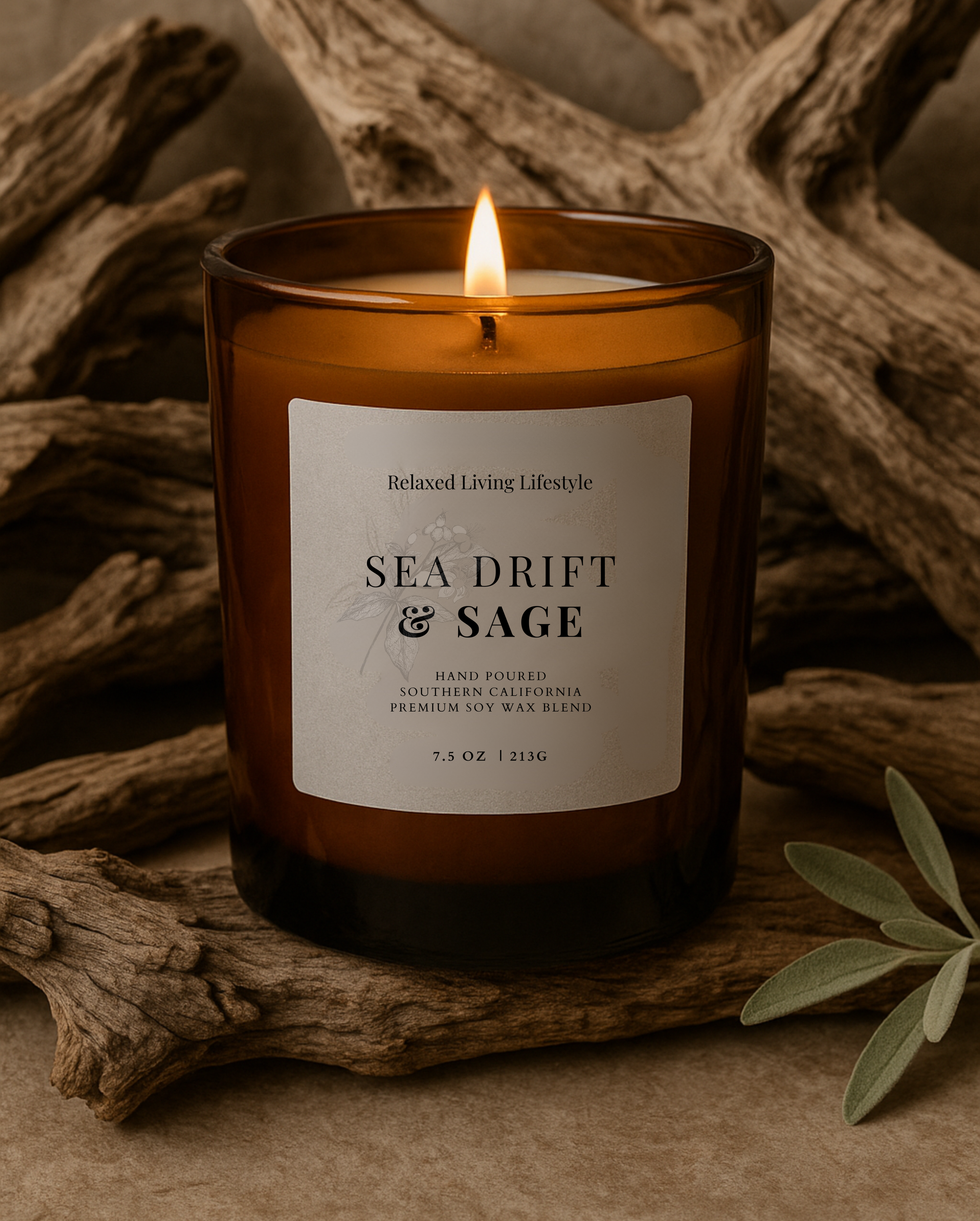Sea Drift & Sage Candle | 7.5 oz