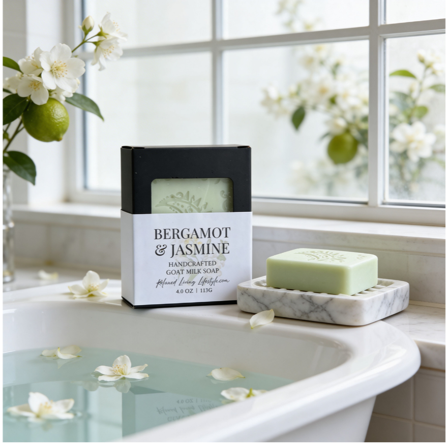 Bergamot & Jasmine Handcrafted Goat Milk Soap